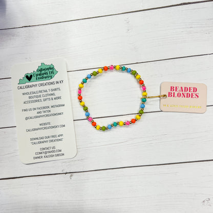 Life’s A Party Beaded Blondes Bracelet