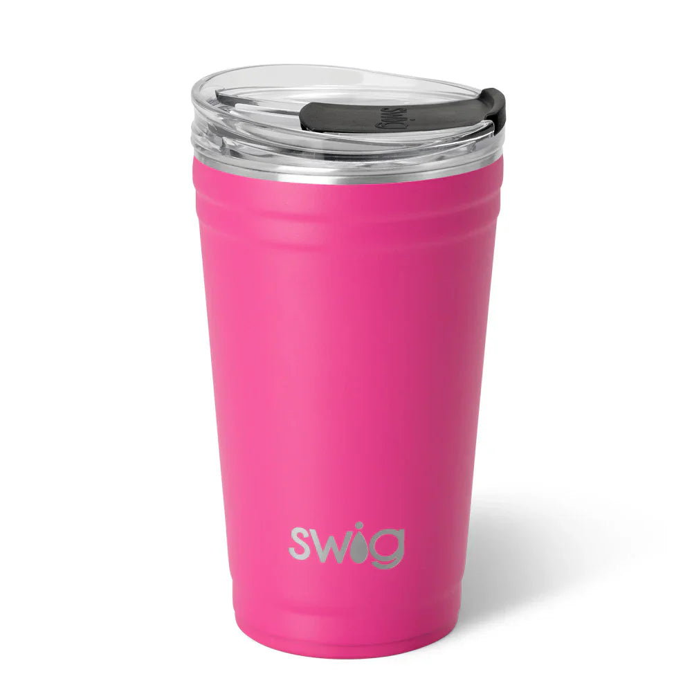 Hot Pink 24 oz Swig Party Cup - Talk of the Town