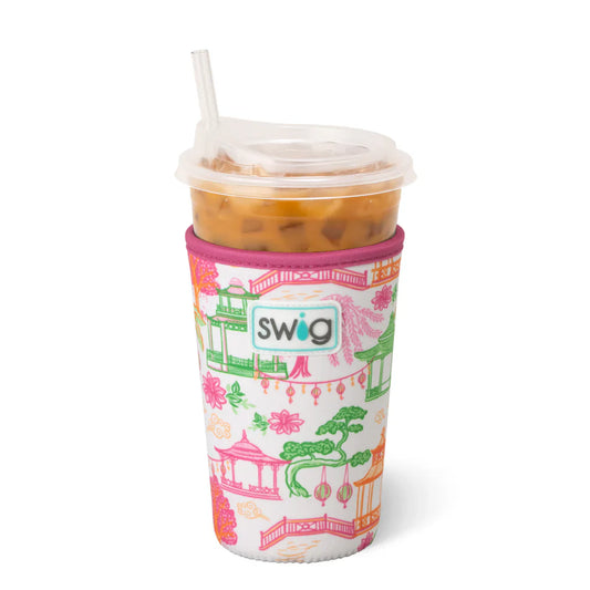 Pagoda Paradise Medium Swig Iced Cup Coolie