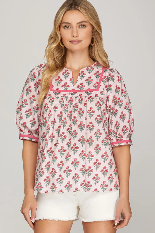 Wildflower Sky Top | Pink