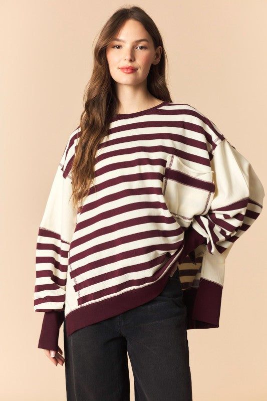 Weekend In Stripes Sweatshirt