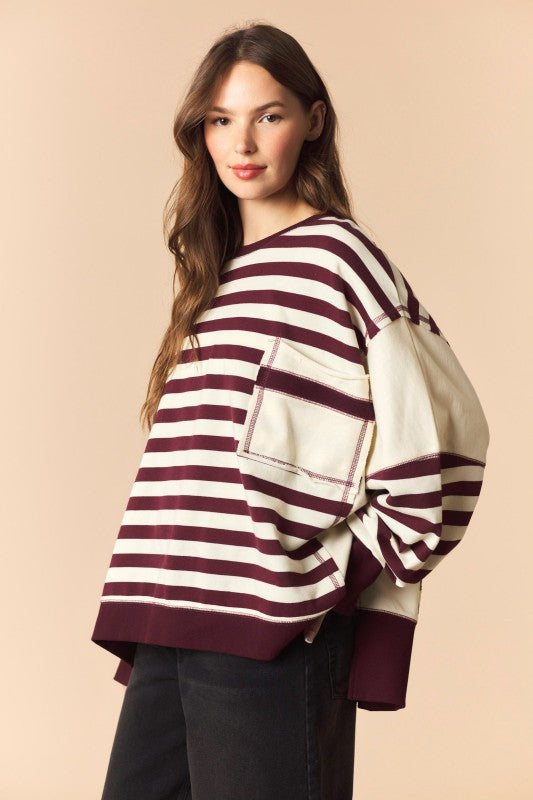 Weekend In Stripes Sweatshirt