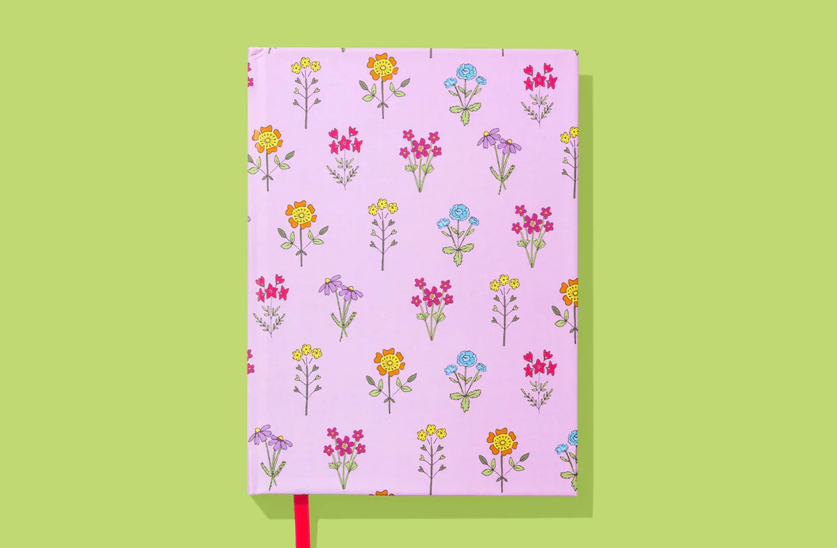 Pink Wildflower Notebook