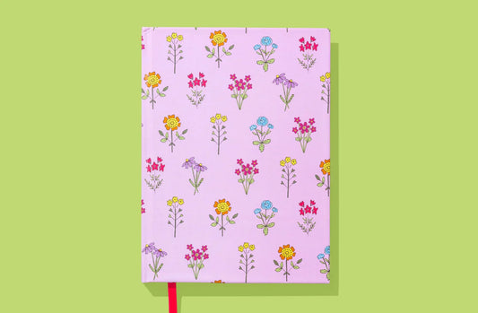 Pink Wildflower Notebook