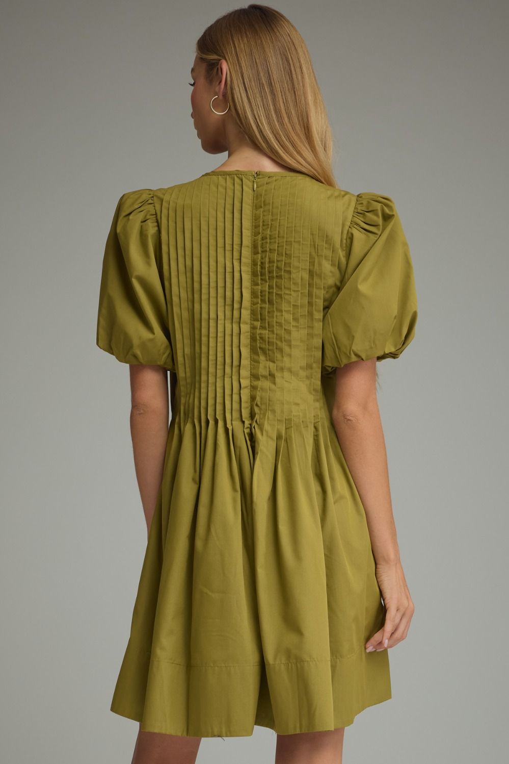 Entro-Short puff sleeve mini dress