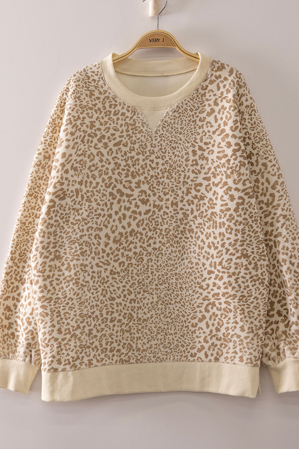 Very J- Plus Size Leopard Sweatshirt