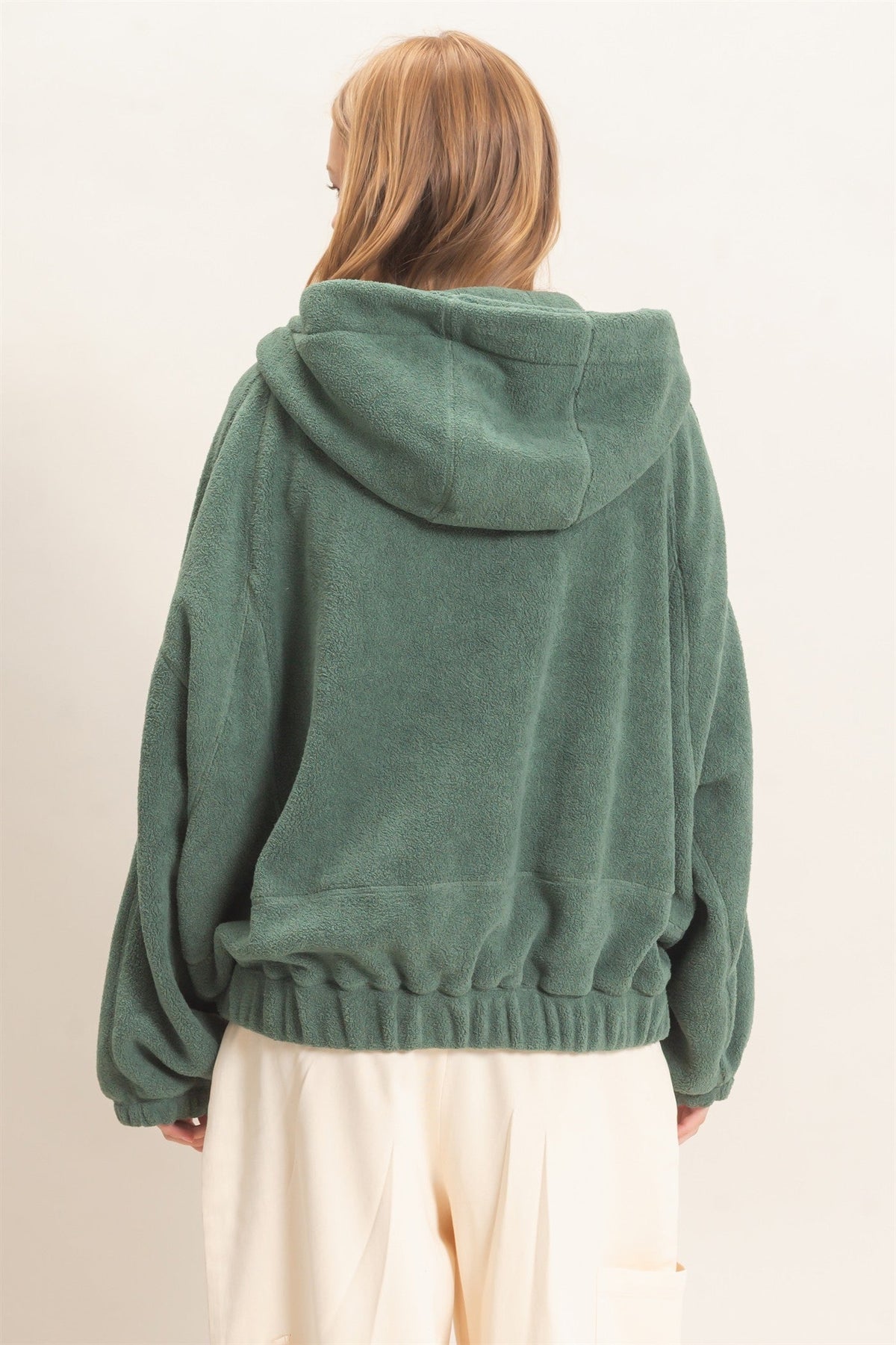Hyfve-Half-Zip Fleece Hoodie