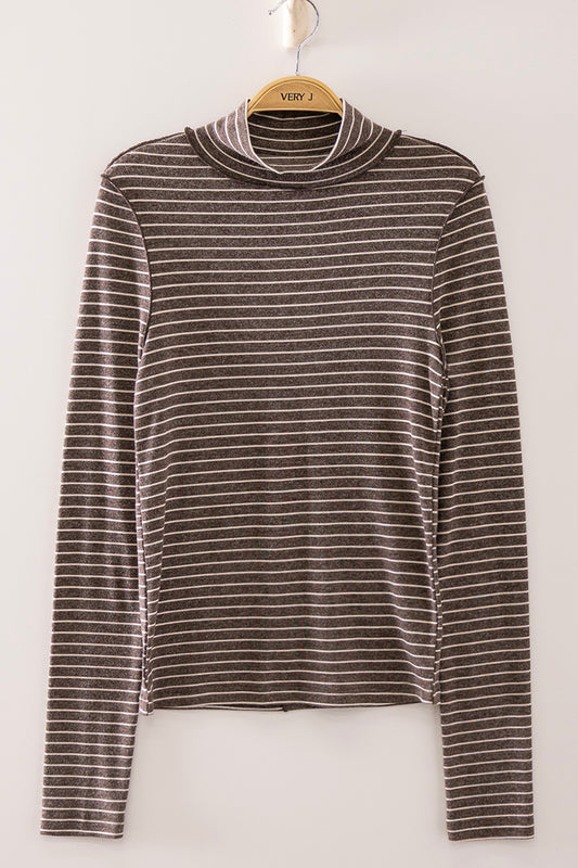 Very J- Striped long sleeve top