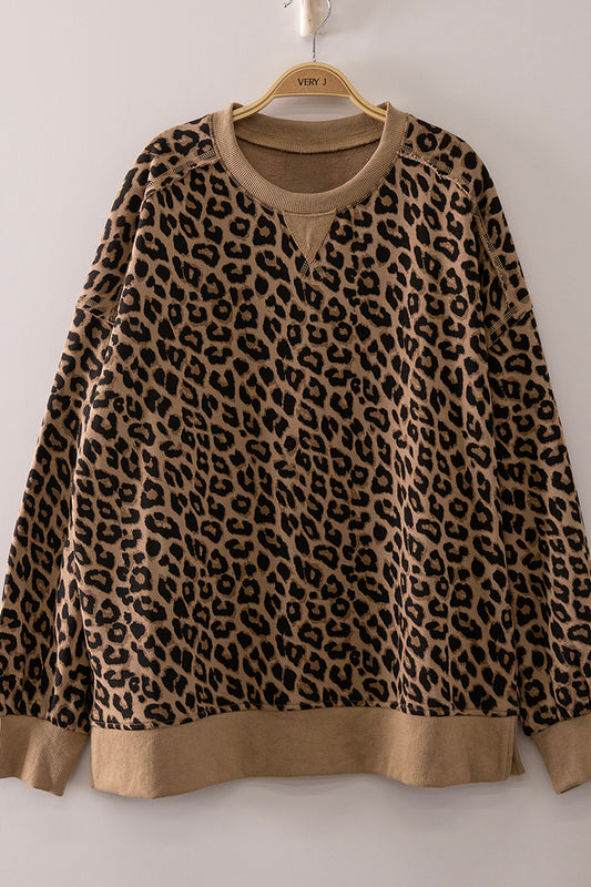 Very J- Leopard Sweatshirt