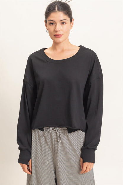 Hyfve-Mineral Wash Waffle Open Back Top