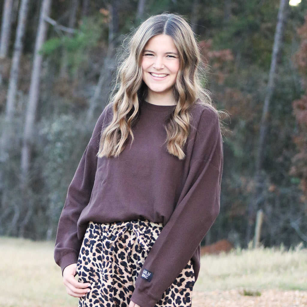Lulu Mac Waffle Knit Top