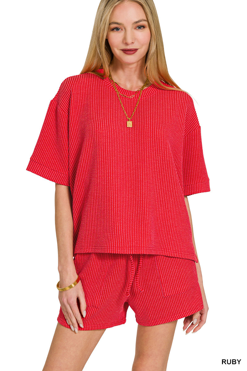 Raised Rib 2 Piece Set