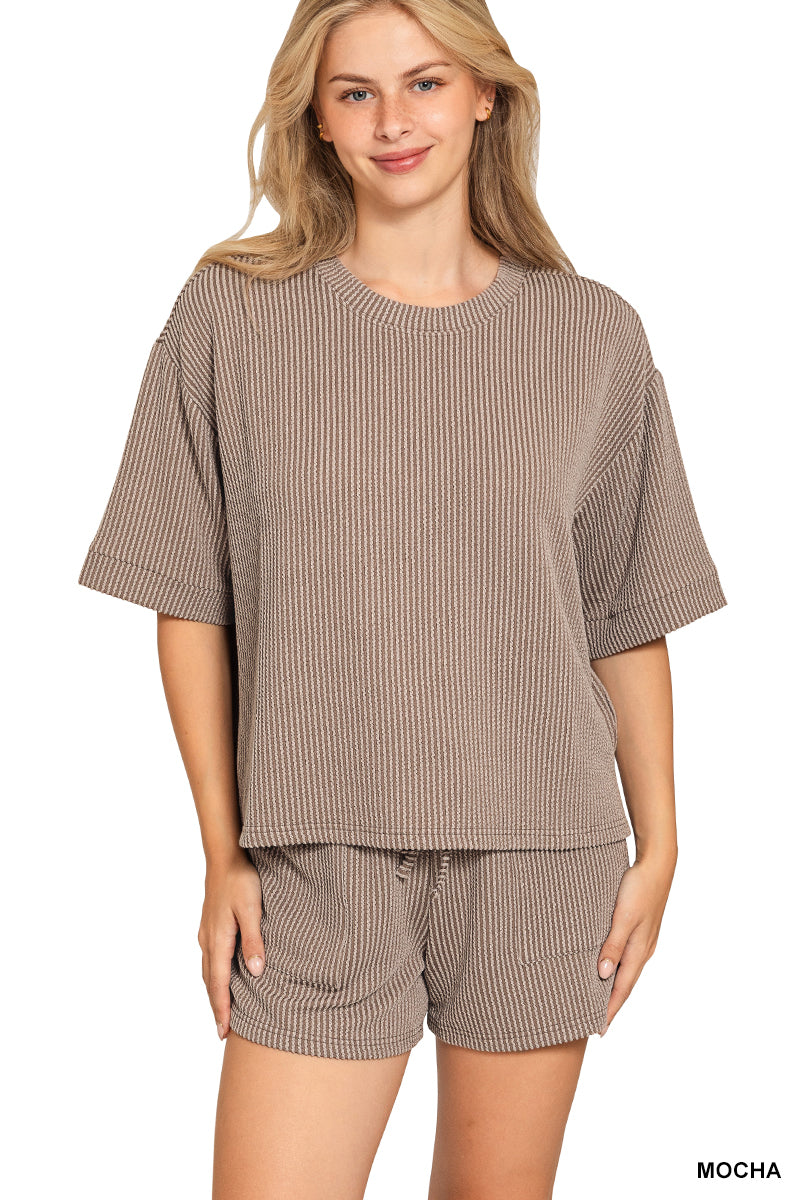 Raised Rib 2 Piece Set