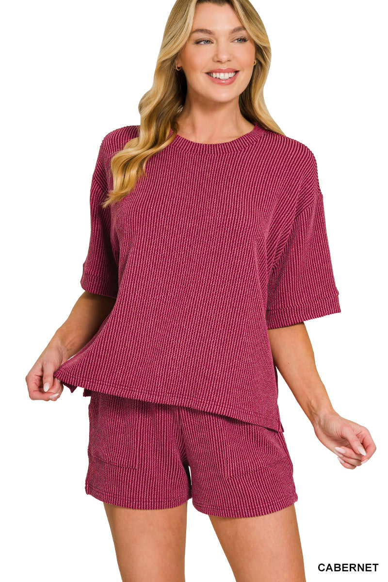 Raised Rib 2 Piece Set