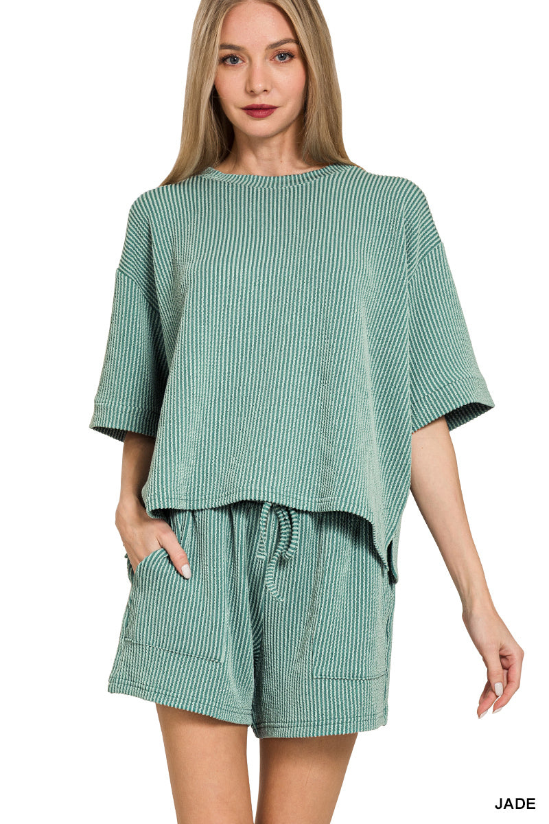 Raised Rib 2 Piece Set