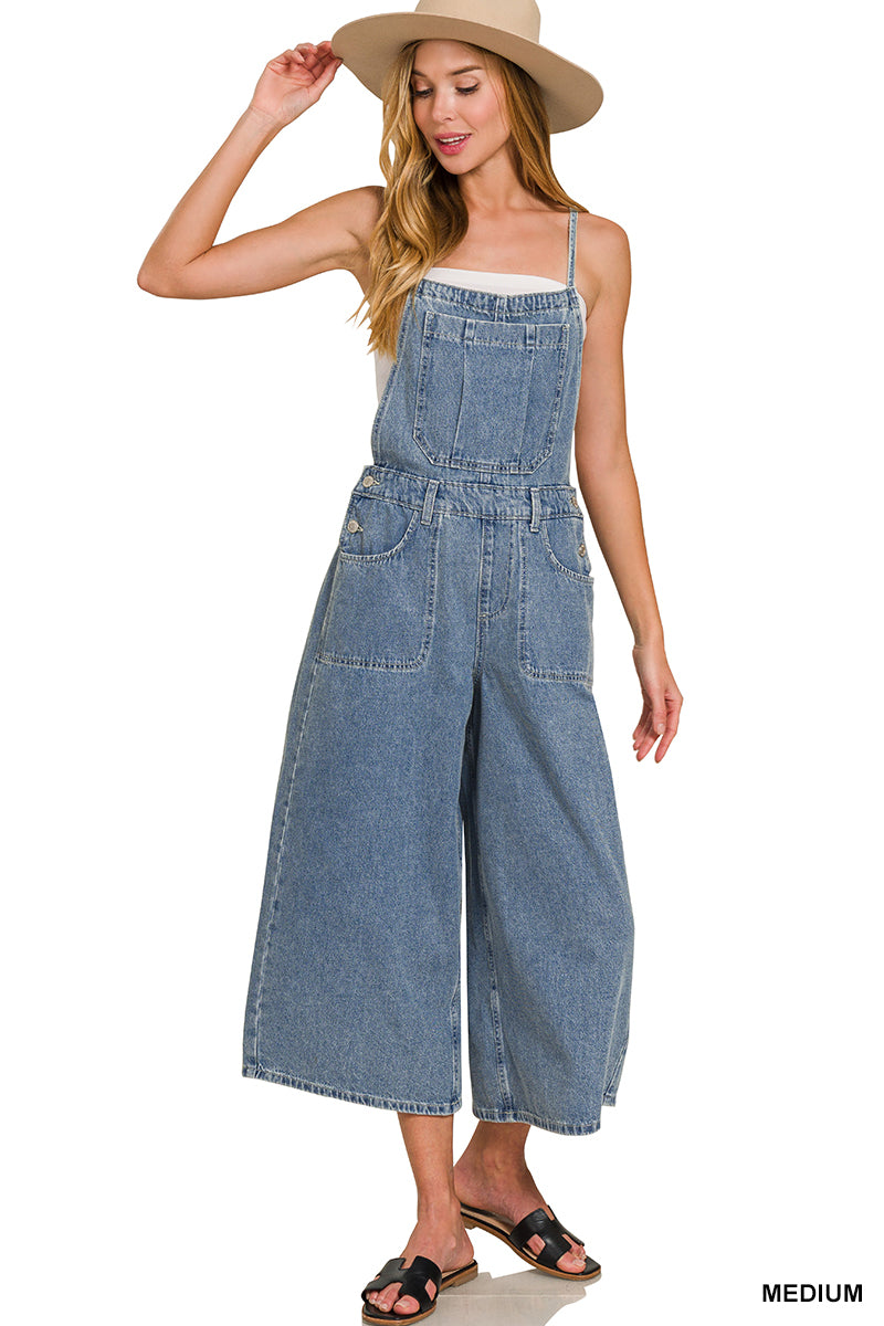Wide Leg Overalls