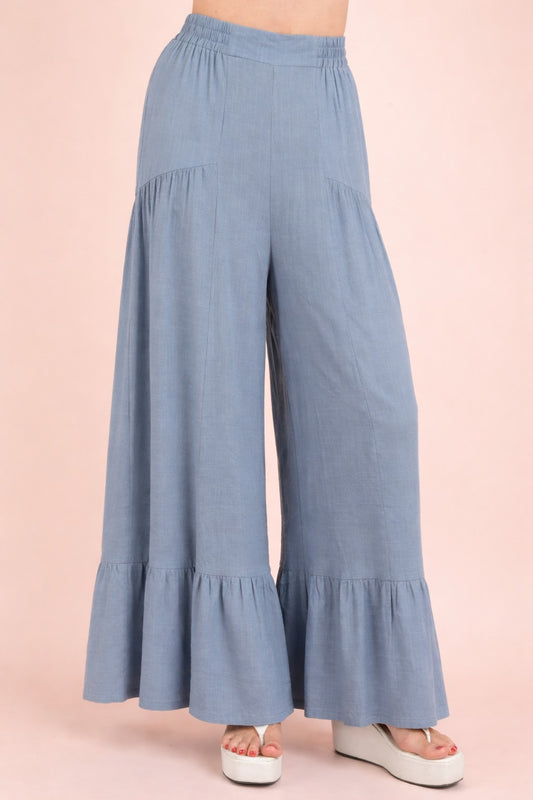 Palazzo Elastic Waist Pants