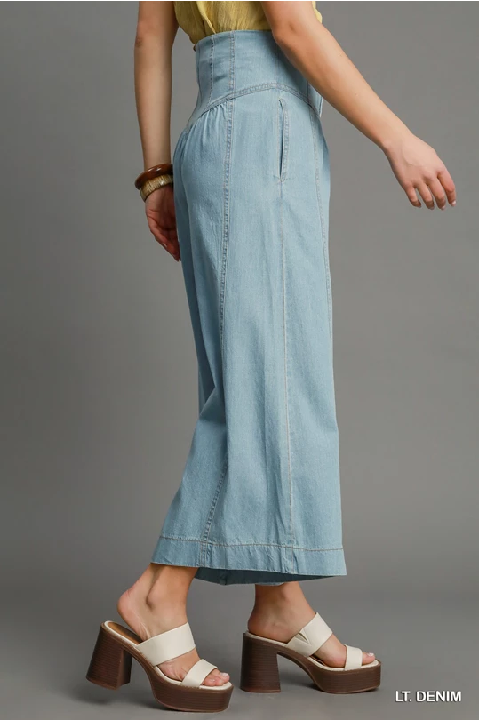 Umgee Western Style High Waist Pants