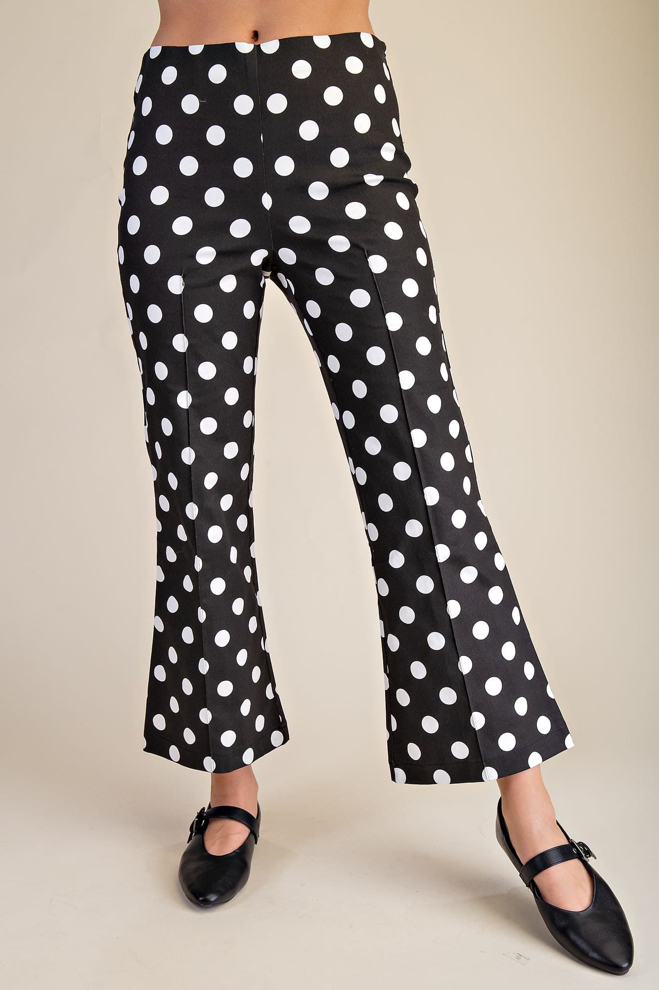 Glam Flare Crop Dot Pants