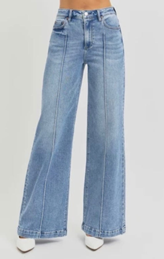 RISEN JEANS HIGH WAIST WIDE LEG