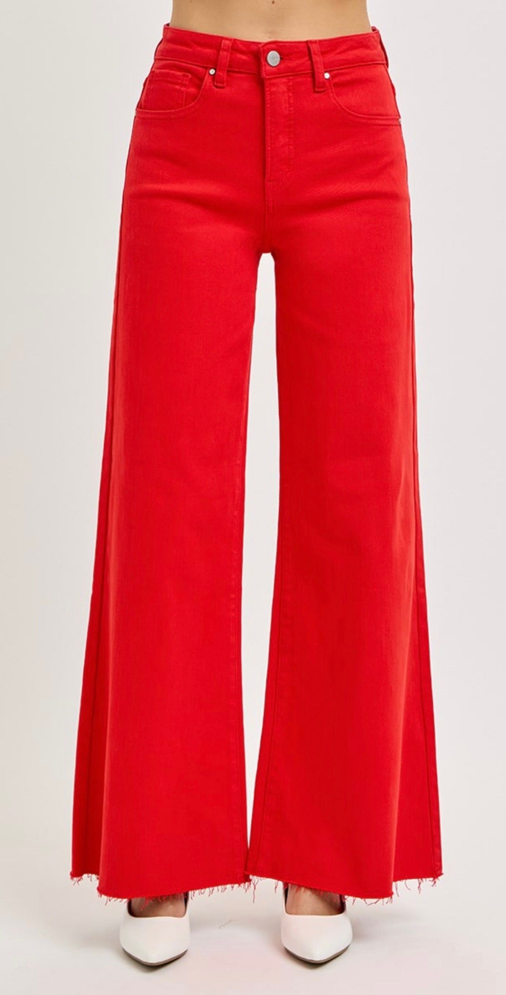 HIGH RISE WIDE LEG PALAZZO JEANS