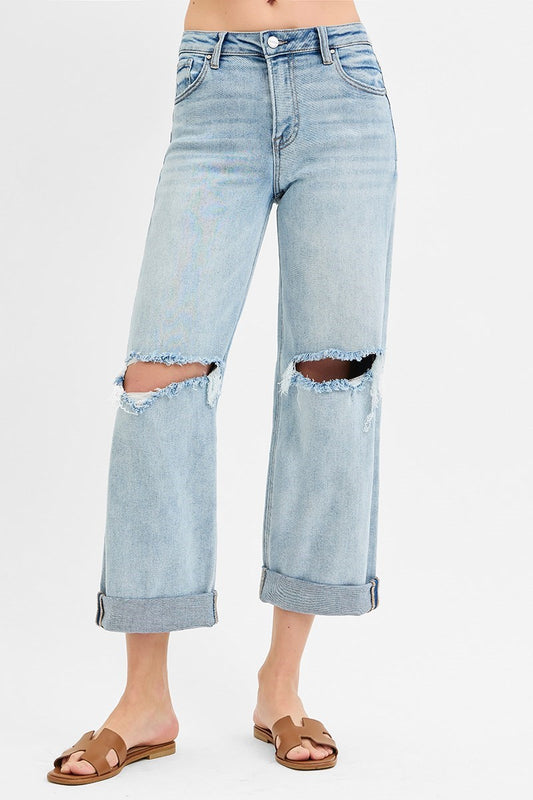PLUS Mid Rise Fit Boyfriend Jean