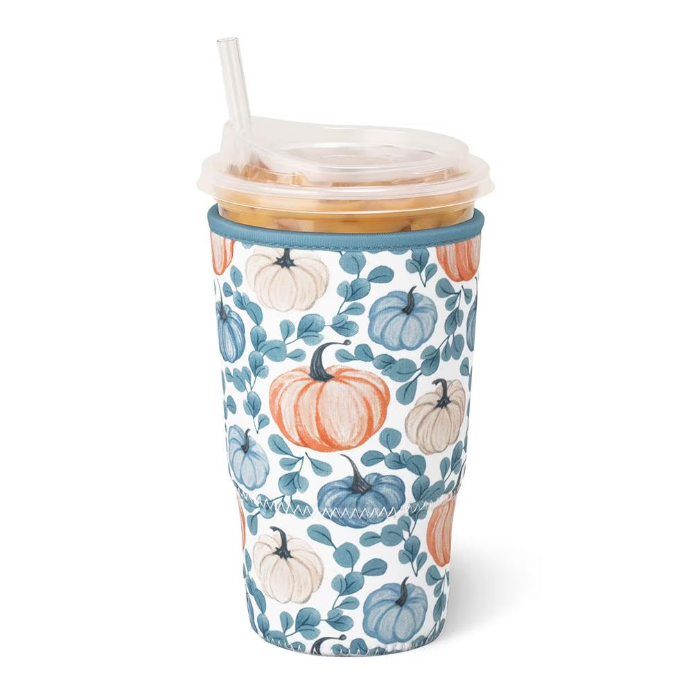A Pumpkin Grove Large Swig Iced Cup Coolie drink sleeve