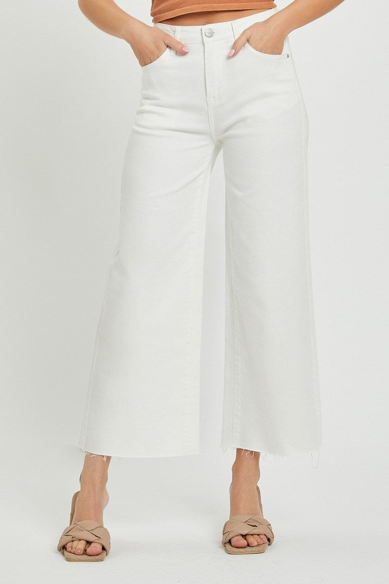RISEN White Paisley Jeans