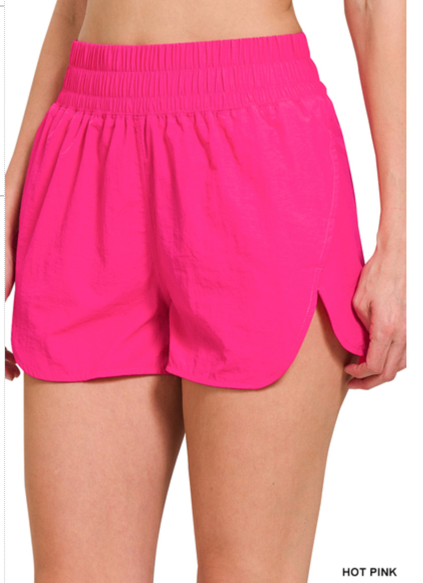 Zenana Windbreaker Shorts