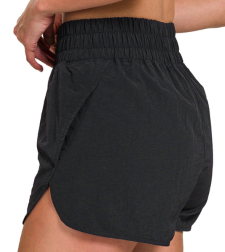 Zenana Windbreaker Shorts