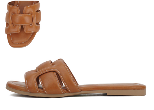 Brown Plain Sandal