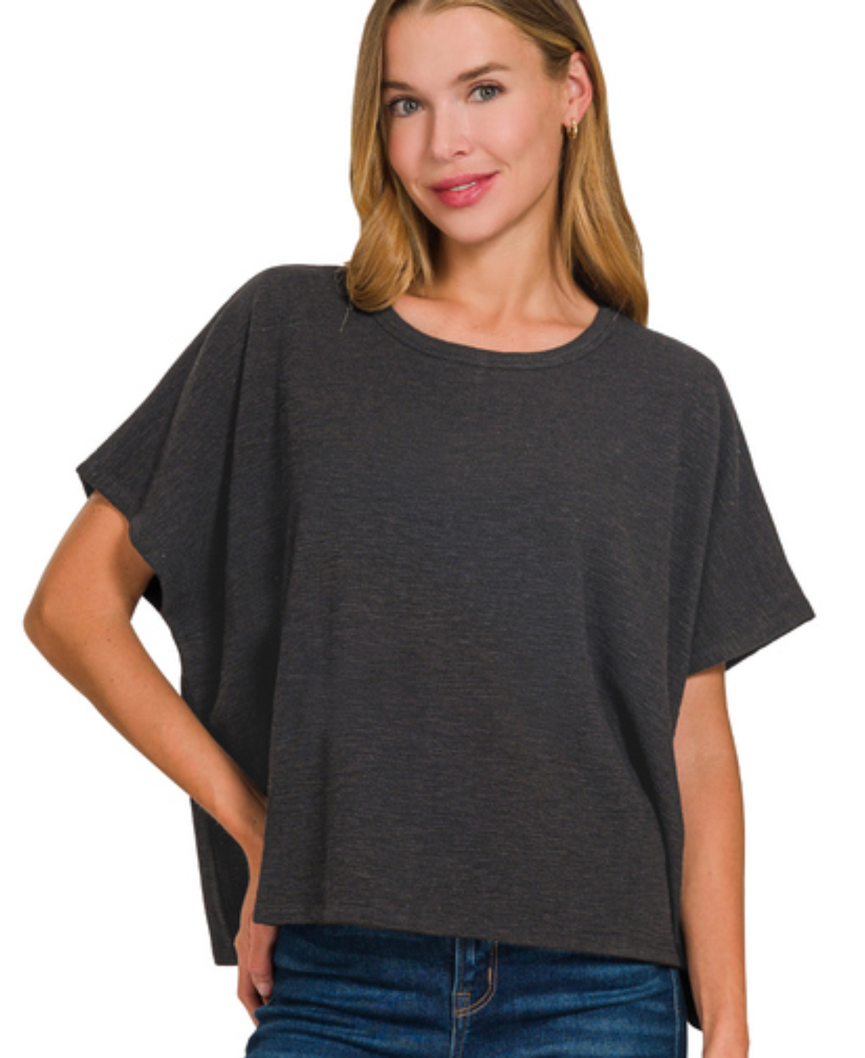 Oversize crop tee
