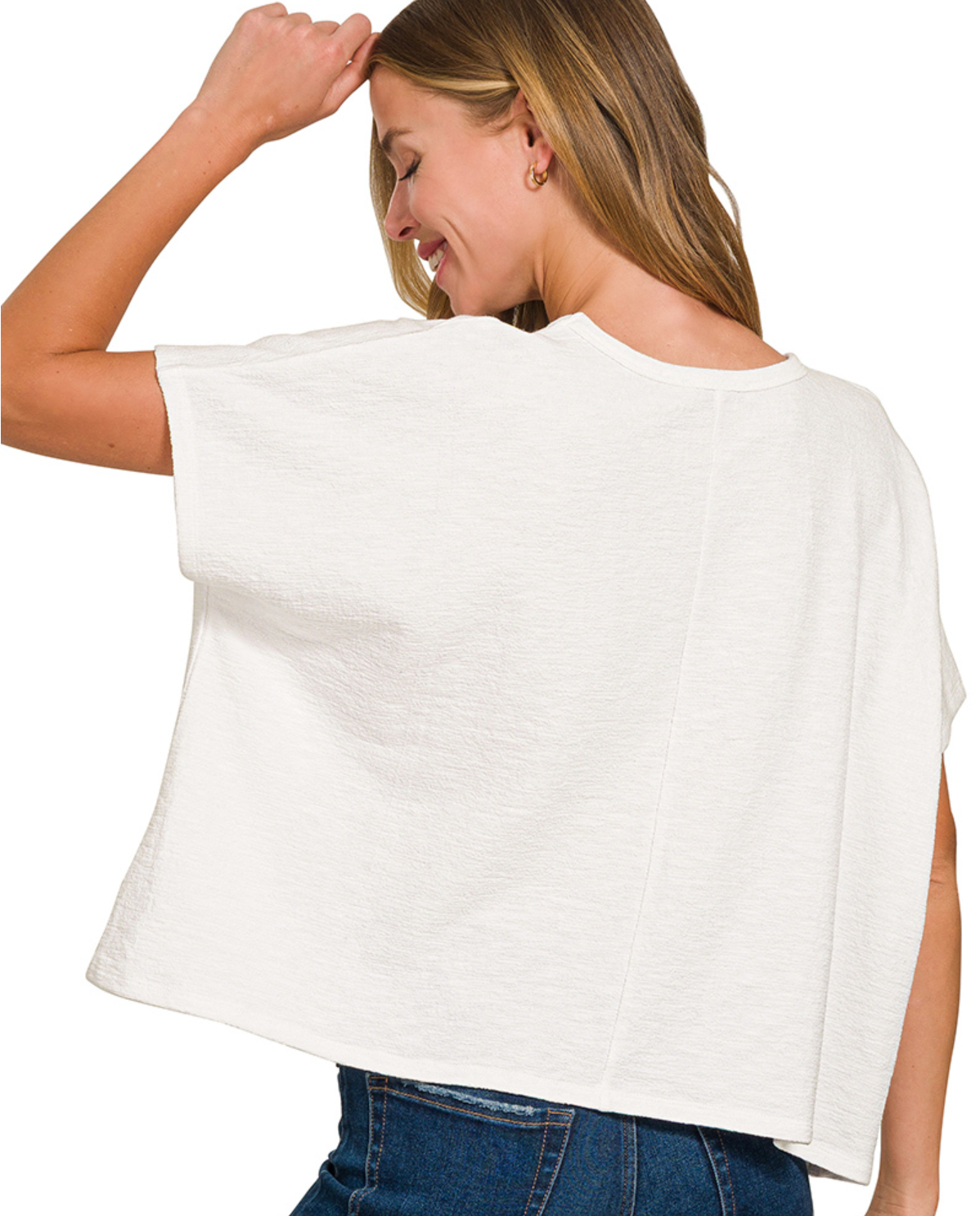 Oversize crop tee