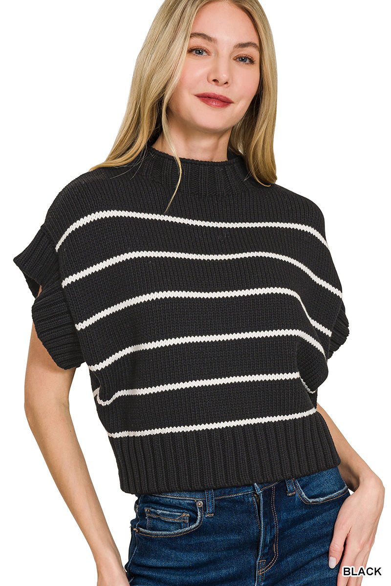 Striped Cropped Sweater