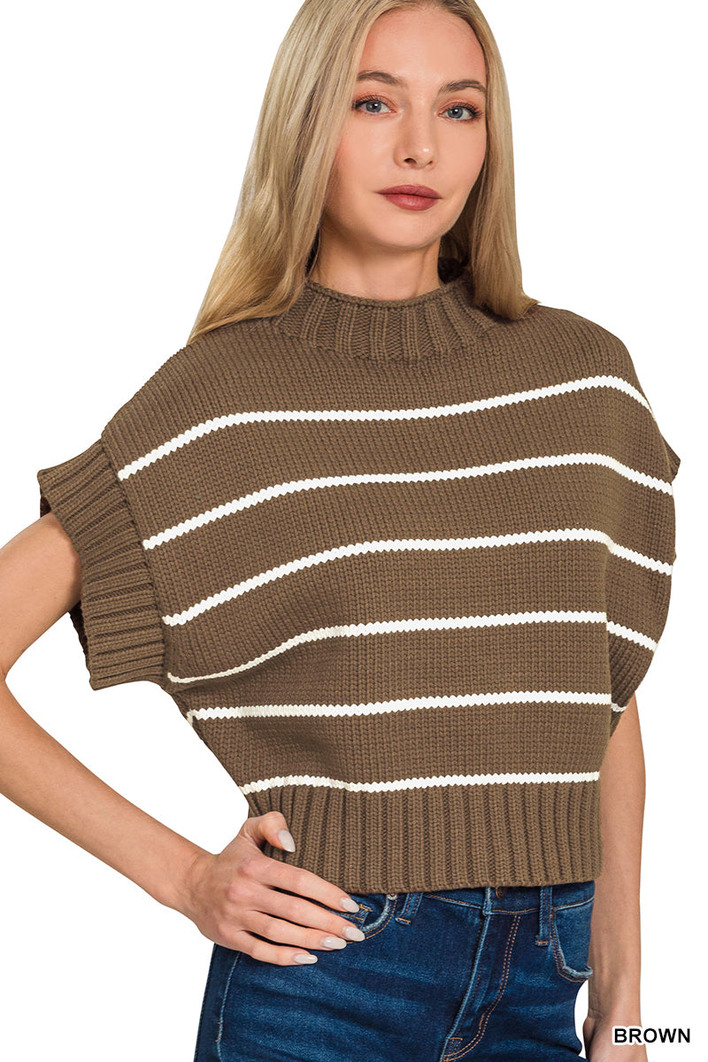 Striped Cropped Sweater