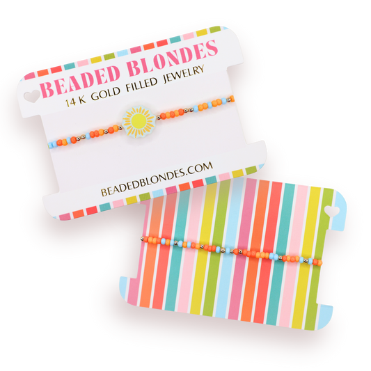 Sunshine Bracelet on Color: Standard 6.75 inch | Beaded Blondes