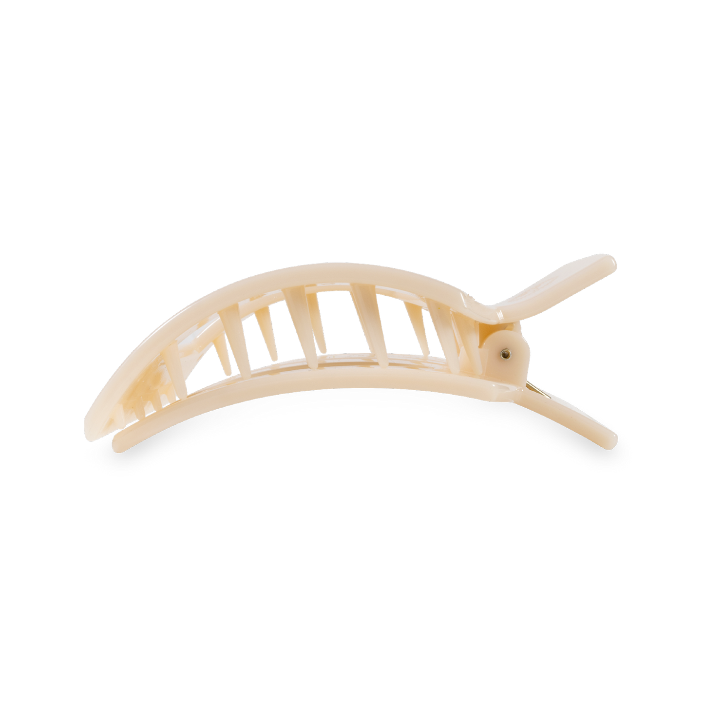 Square Flat Hair Clip | Medium | Almond Beige