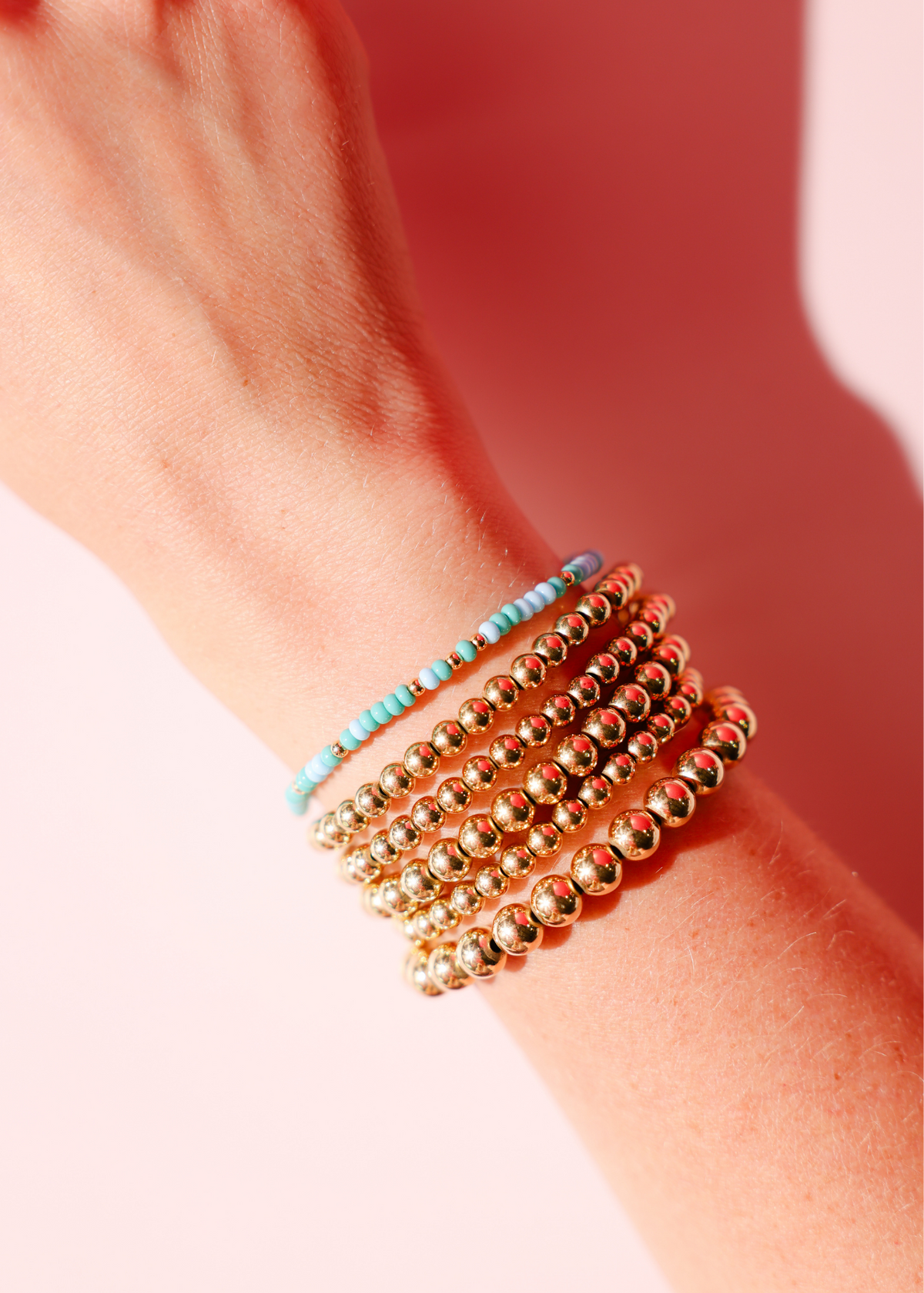 Poolside Sprinkle Bracelet: Standard 6.75 inch | Beaded Blondes