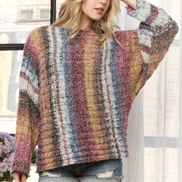 Women’s vintage inspired stripe sweater – Talk of the Town Boutique