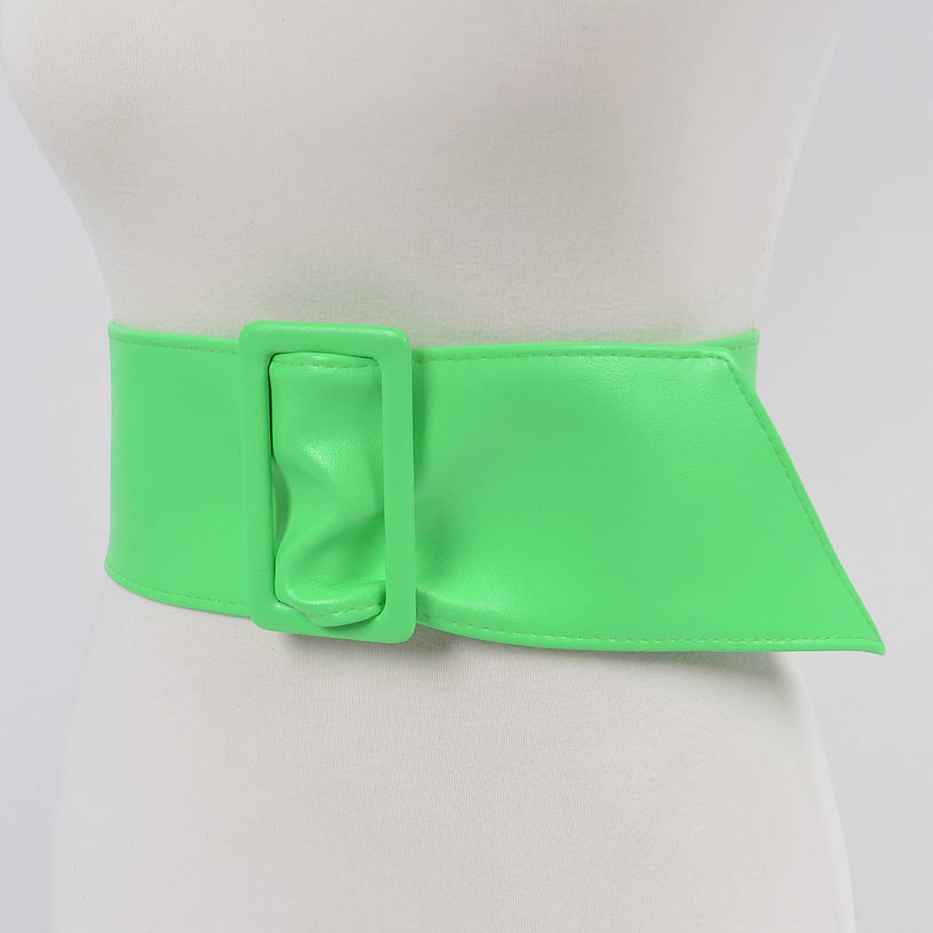 Faux Leather Waist Belt