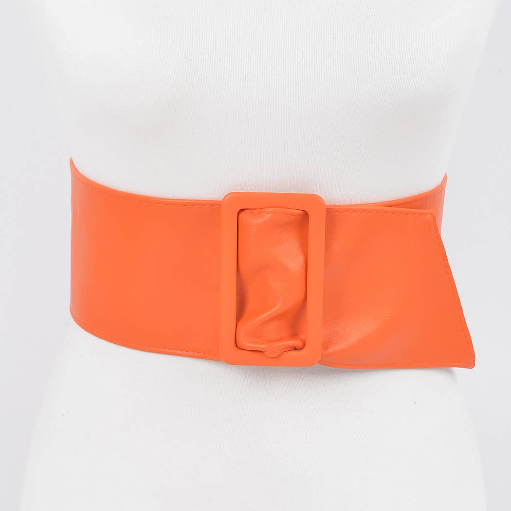 Faux Leather Waist Belt