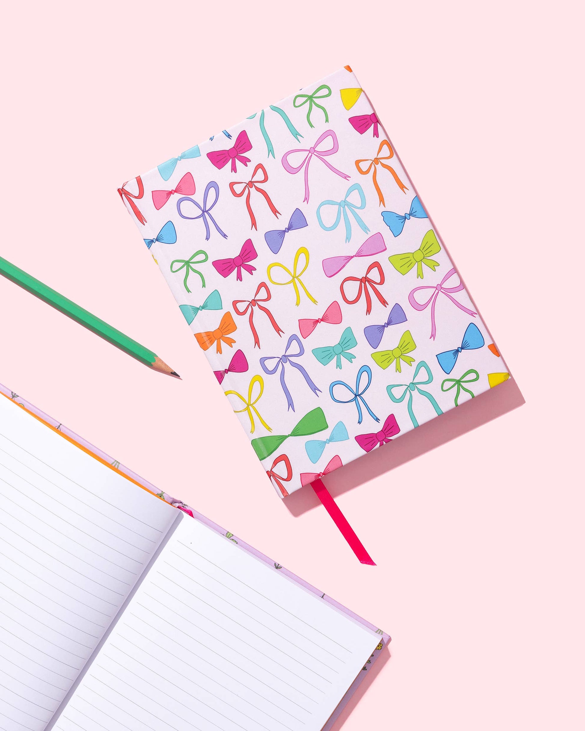 Hardcover Notebook - Colorful Bows - Talk of the Town