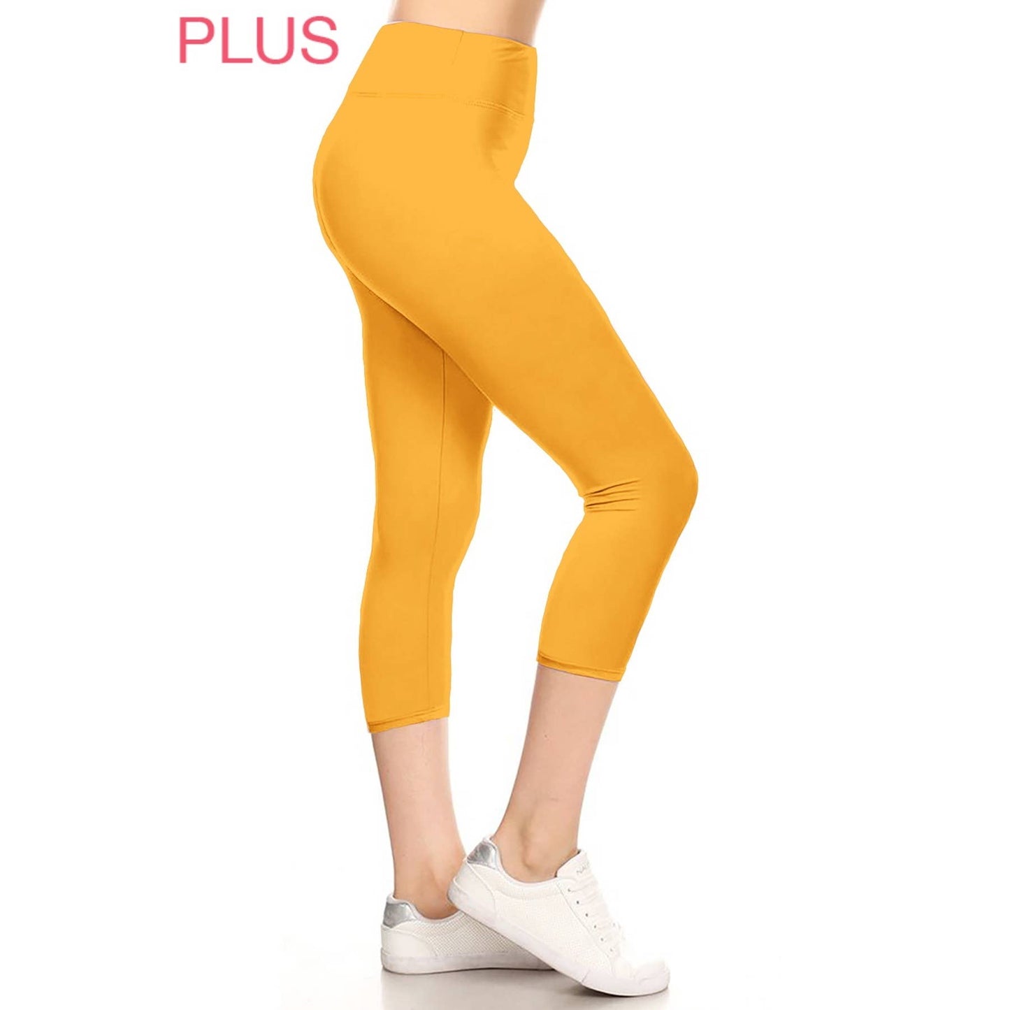 3" Yoga Band Capri Leggings