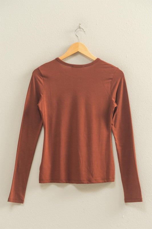 Long Sleeve Crew Neck Top