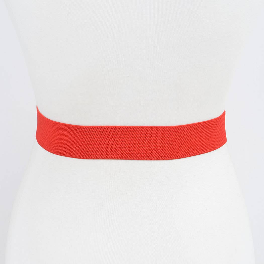 Ribbon Buckle Stretch Belt