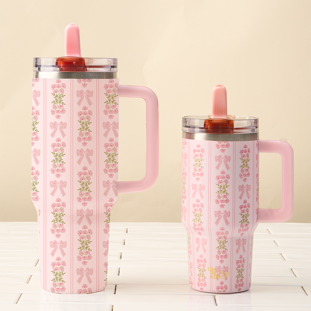 Pink | Oh So Fancy 40 oz Lifestyle Flip Straw Tumbler