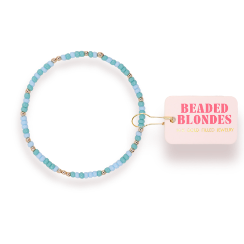 Poolside Sprinkle Bracelet: Standard 6.75 inch | Beaded Blondes