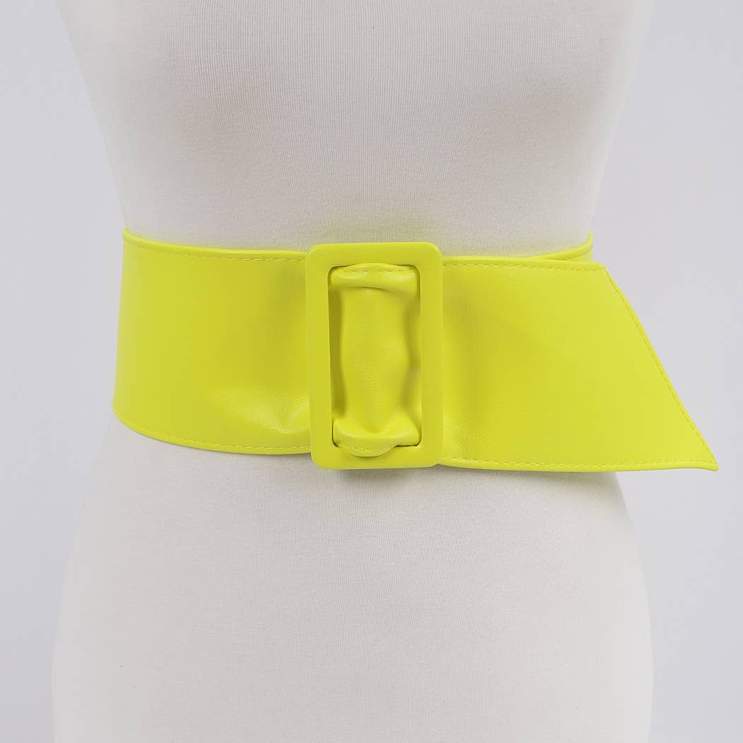 Faux Leather Waist Belt