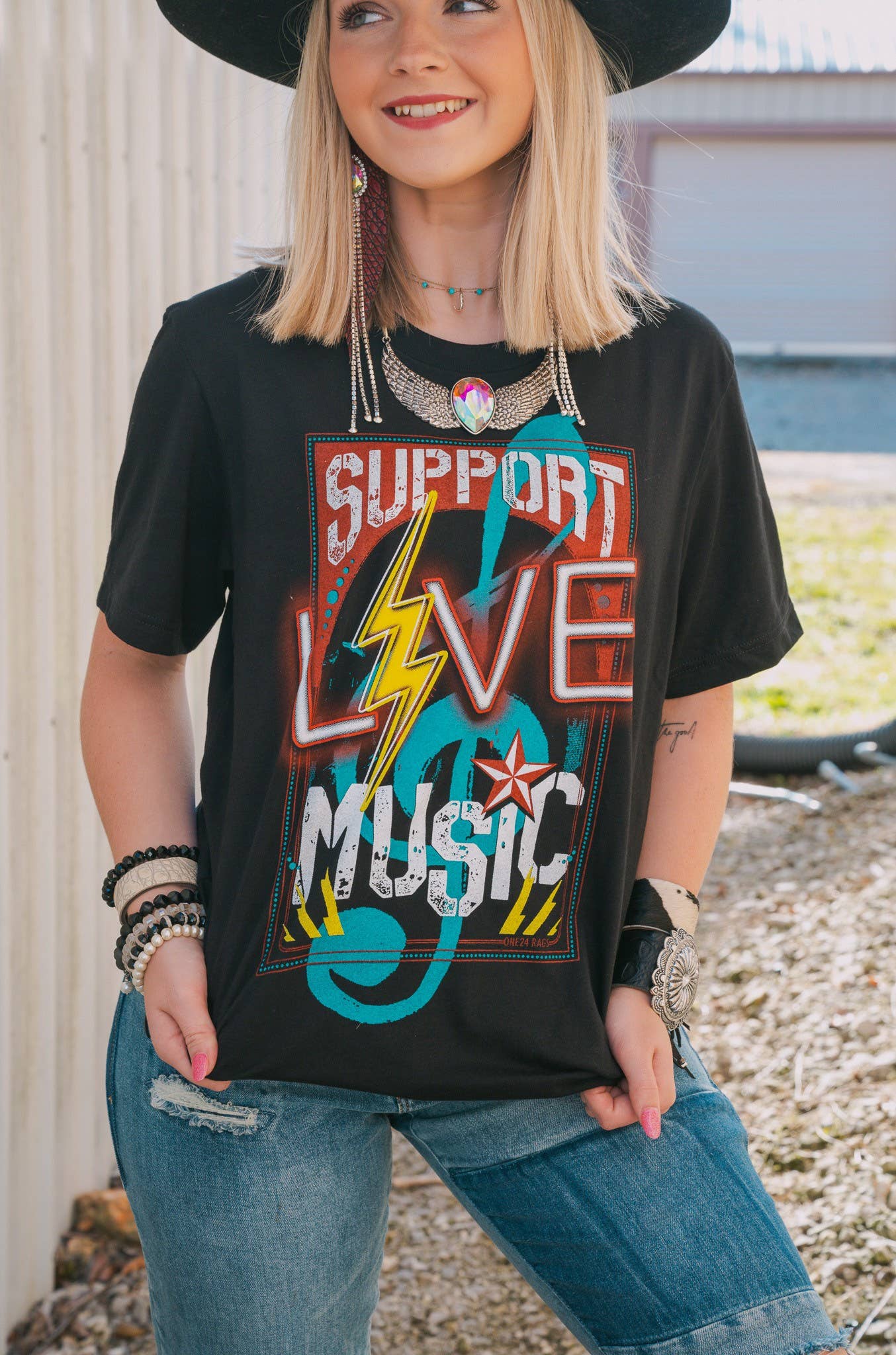 Support Live Music Tee