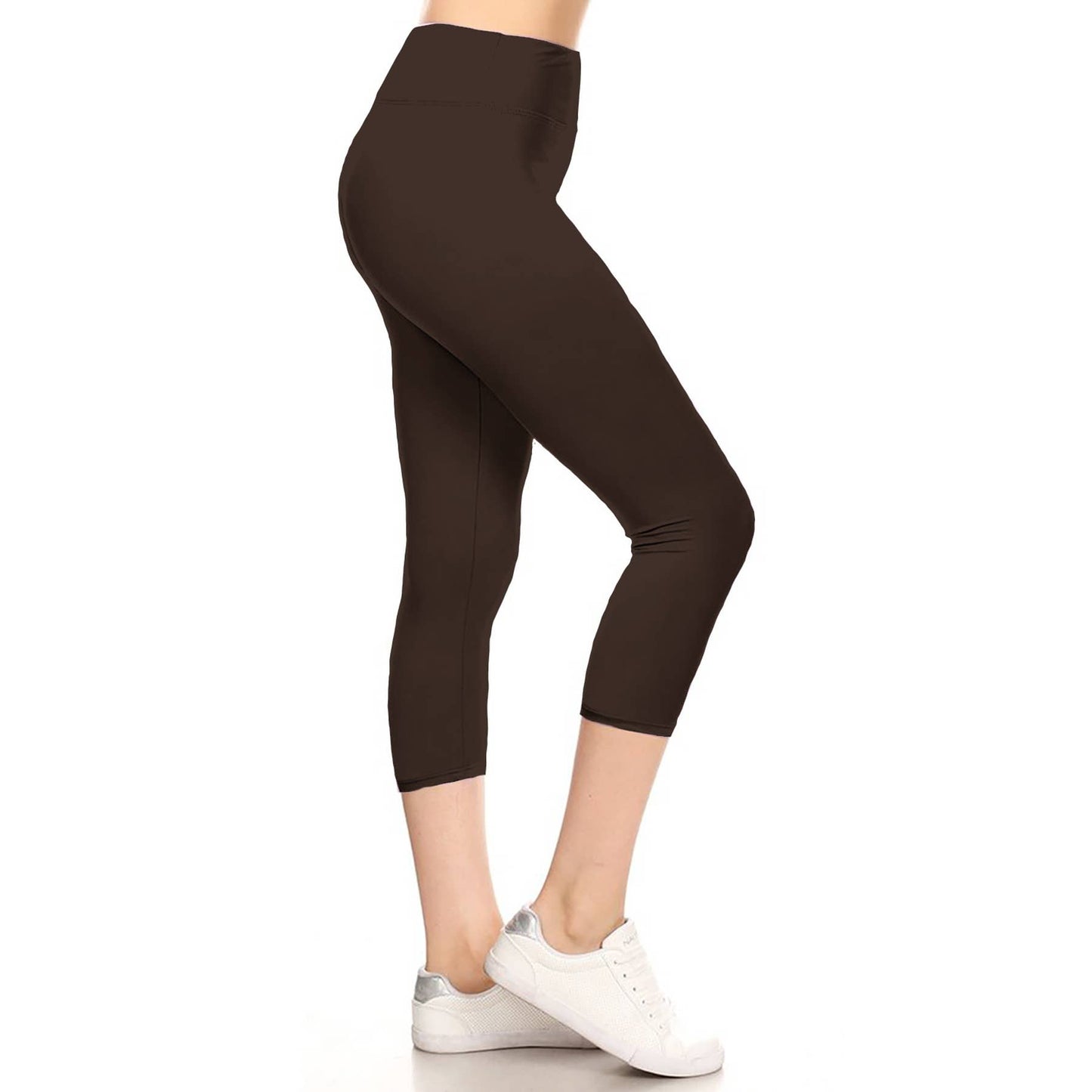 3" Yoga Band Capri Leggings